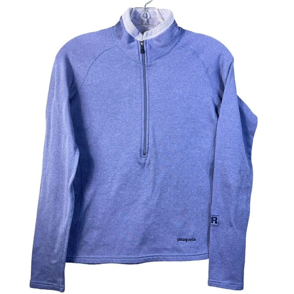 Patagonia Regulator R Purple Small Fine Grid Fleece Pullover Shirt Size XS 41610